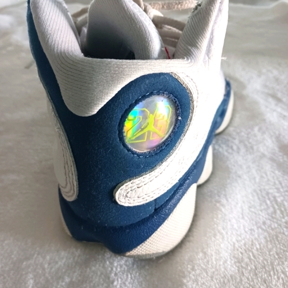 Nike Air Jordan 13 Retro French Blue Sneakers, Child Size 13C - Picture 9 of 14